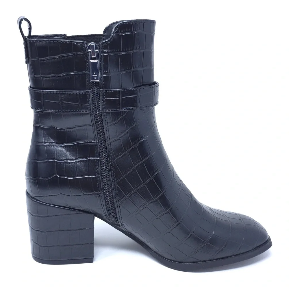 Kenneth Cole Reaction Women's Emerson Fashion Boot, Black Croco, 8M - Picture 4 of 13